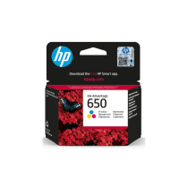 HP 650 CARTOUCHE D'ENCRE TRI COLOR ORIGINALE