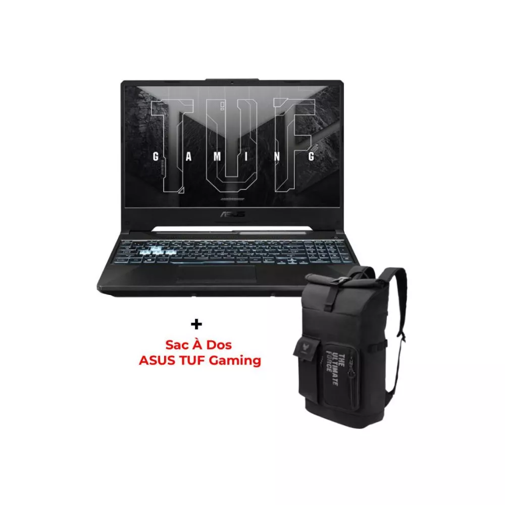 PC Portable Gamer ASUS TUF Gaming A15 AMD RYZEN 7 8Go 512 SSD  RTX 3050