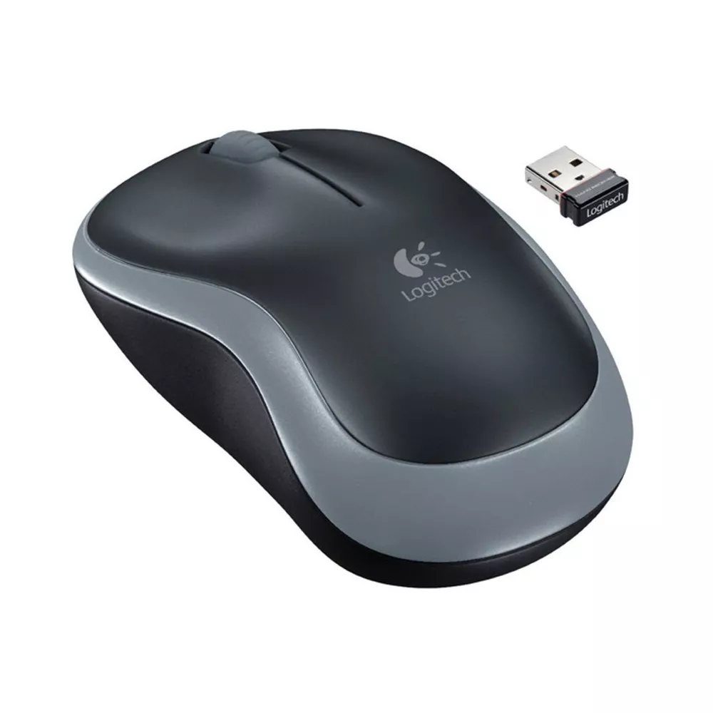 Souris Logitech Sans Fil M185- Gris Bleu Rouge