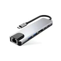 ADAPTATEUR 6 EN 1 TYPE C VERS RJ45
