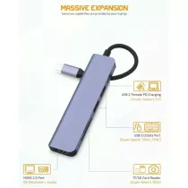 ADAPTATEUR 6 EN 1 TYPE C...