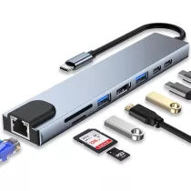 ADAPTATEUR TYPE C 8 IN 1