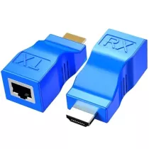 HDMI EXTENDER CAT5/6 30M BLEU