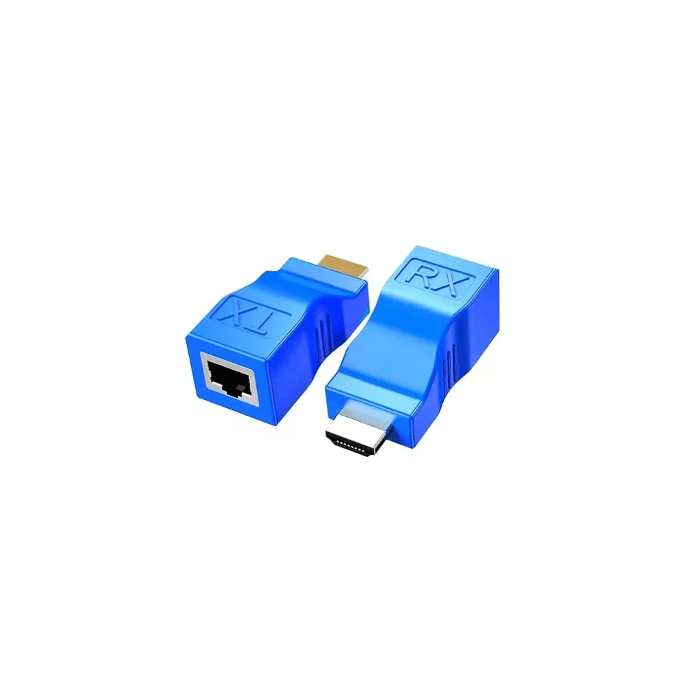 HDMI EXTENDER CAT5/6 30M BLEU