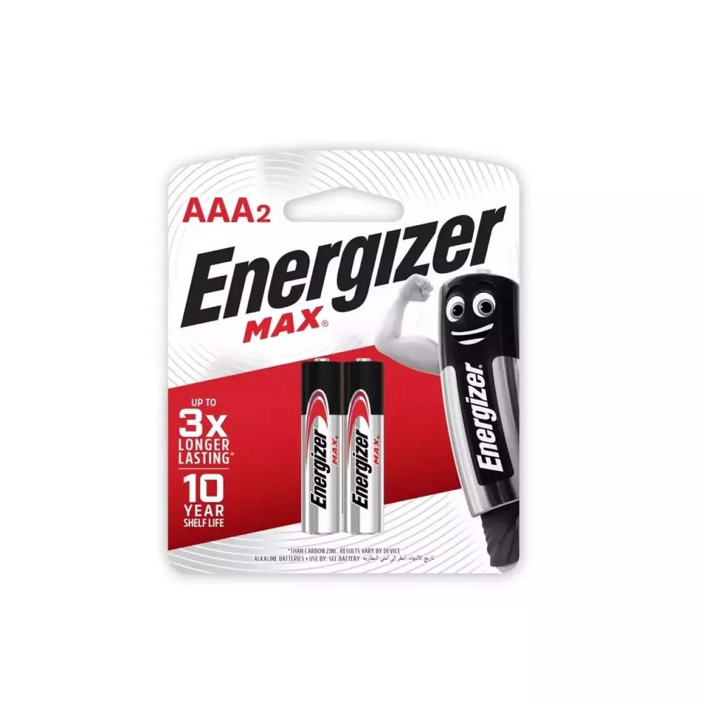 Piles Energizer Max E92 BP2 AAA